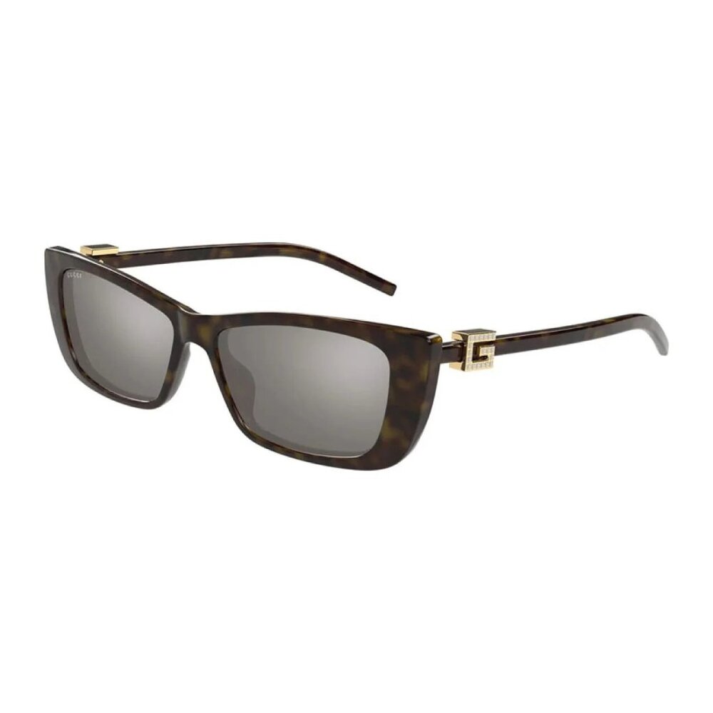 NEW GUCCI SUNGLASSES WOMEN HAVANA EYEWEAR RECTANGLE GUCCI GG1681S 003